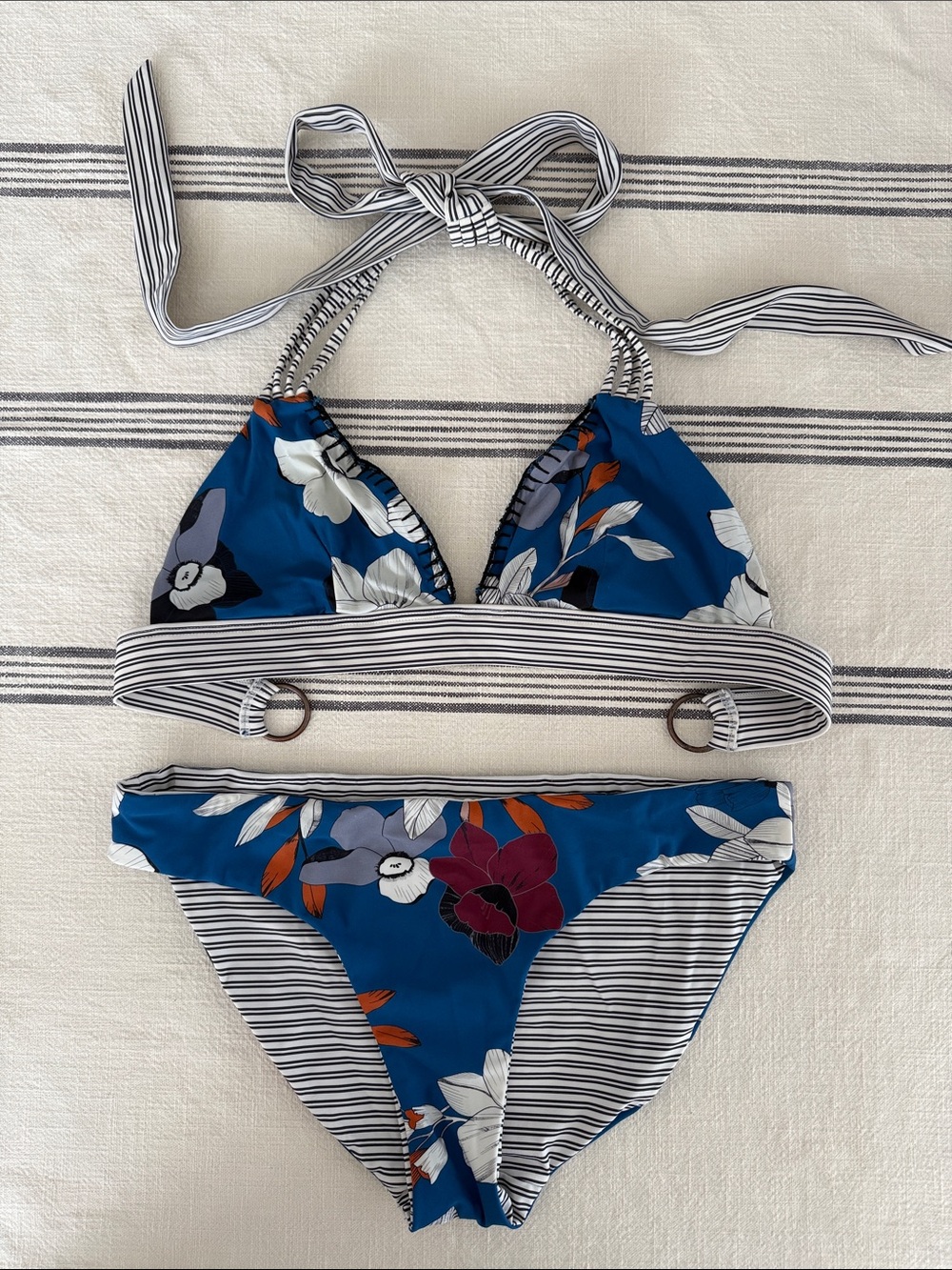 Anthropologie Red Carter Bikini